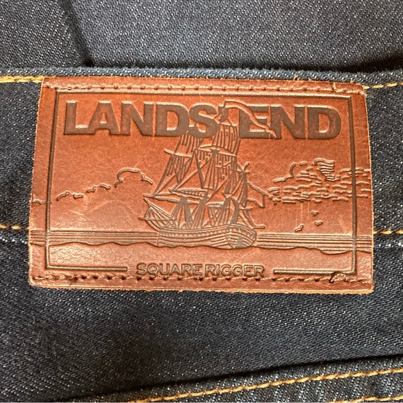 Lands End Square Rigger Mens Traditional Fit Jeans Size 52T x 30 Blue NWT - Picture 8 of 16